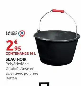 Rural Master Seau noir offre