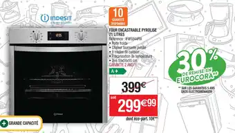FOUR ENCASTRABLE PYROLISE 71 LITRES