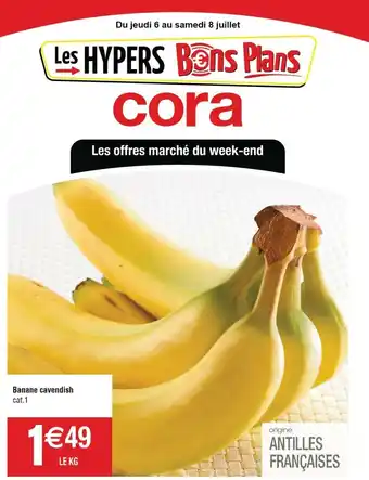 Cora x Carrefour Banane cavendish cat.1 offre