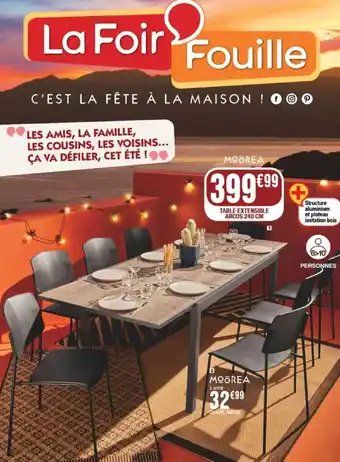 La Foir'Fouille TABLE EXTENSIBLE ARCOS 240 CM offre