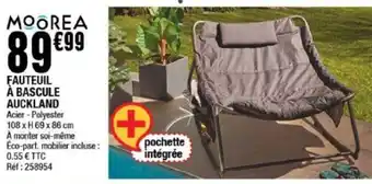 La Foir'Fouille FAUTEUIL À BASCULE AUCKLAND offre