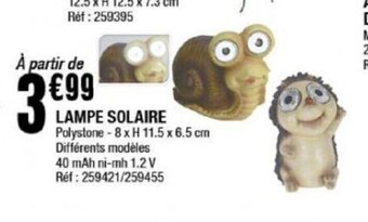 La Foir'Fouille LAMPE SOLAIRE offre