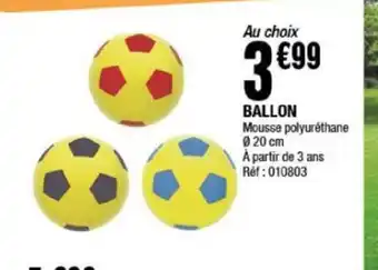La Foir'Fouille BALLON Mousse polyuréthane 020 cm offre
