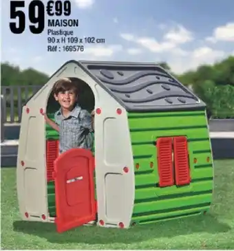 La Foir'Fouille MAISON Plastique 90 x H 109 x 102 cm Réf: 169576 offre