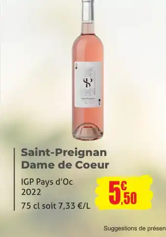E.Leclerc Saint-Preignan Dame de Coeur offre