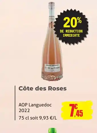 E.Leclerc Côte des Roses AOP Languedoc 2022 offre