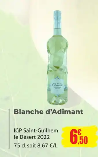 E.Leclerc Blanche d'Adimant IGP Saint-Guilhem le Désert 2022 offre