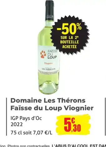 Domaine Les Thérons Faïsse du Loup Viognier