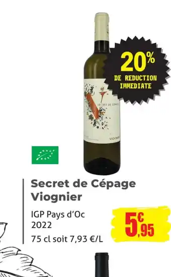E.Leclerc Secret de Cépage Viognier offre