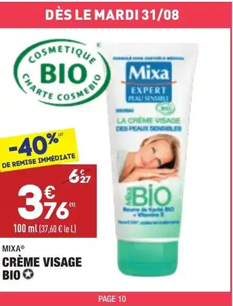 ALDI Crème visage bio offre