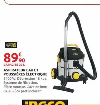 Rural Master Aspirateur eau et poussières électriques offre