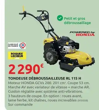 Rural Master Tondeuse débroussailleuse rl 115 h offre