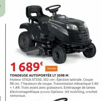 Rural Master Tondeuse autoportée lt 3598 m offre