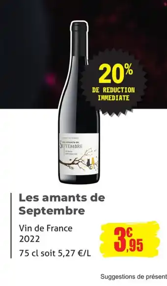 E.Leclerc Les amants de Septembre Vin de France offre