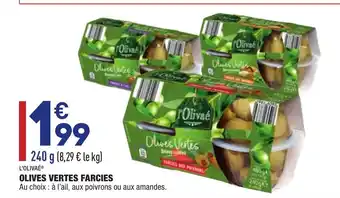ALDI Olives vertes farcies offre