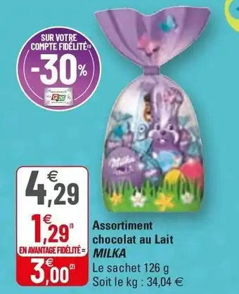 Assortiment Chocolat Au Lait Milka