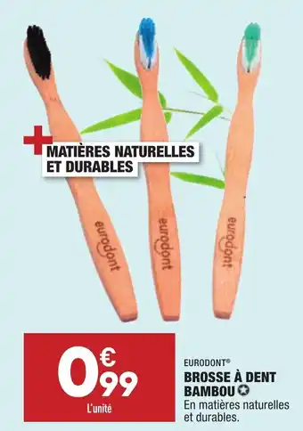 ALDI Brosse à dent bambou offre