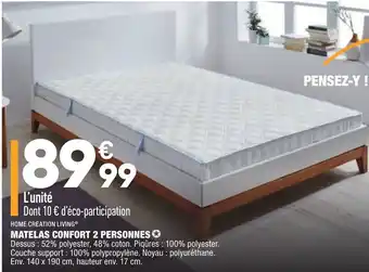 ALDI Matelas confort 2 personnes offre