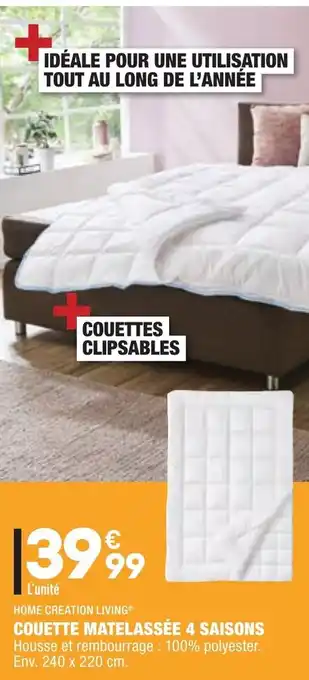 ALDI Couette matelassé 4 saisons offre