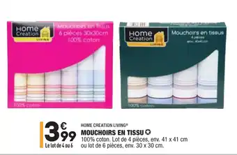 ALDI Mouchoirs en tissu offre