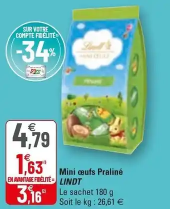 Mini Œufs Praliné Lindt