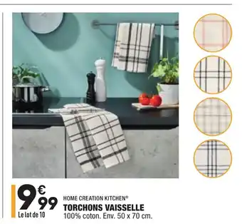 ALDI Torchons vaisselle offre