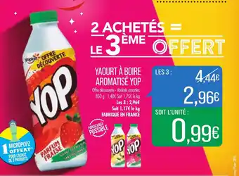 Match Yaourt à boire aromatisé yop offre