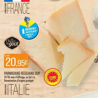 Match Parmigiano reggiano dop offre