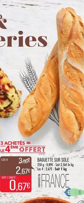 Match Baguette sur sole offre