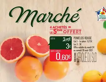 Match Pomelos rouge offre