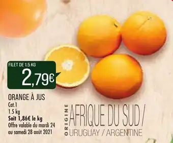 Match Orange à jus offre