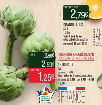 Match Artichaut offre