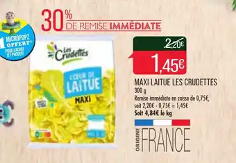 Match Maxi laitue les crudettes offre