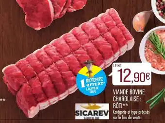 Match Viande bovine charolaise : rôti offre
