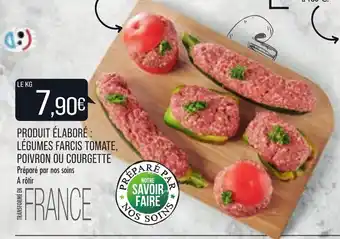 Match Produit élaboré : légumes farcis tomate, poivron ou courgette offre