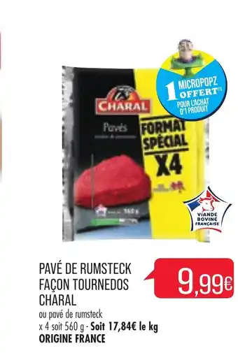 Match Pavé de rumsteck façon tournedos charal offre
