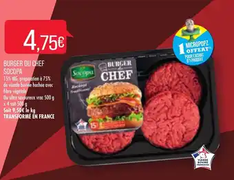 Match Burger ou chef socopa offre