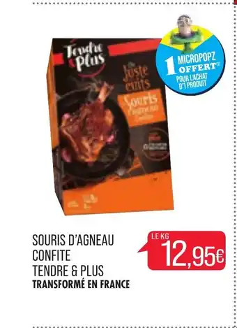 Match Souris d'agneau confite tendre g plus offre