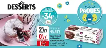 G20 Cœur Coulant Au Chocolat Bonne Maman offre