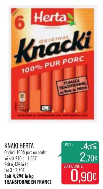 Match Knaki Herta offre