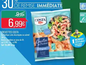 Match Crevettes Costa offre