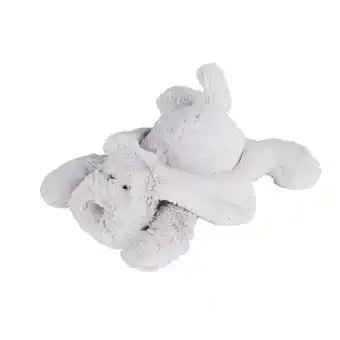 Peluche chien gris clair