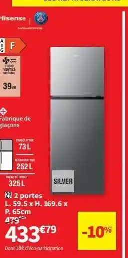 Conforama Réfrigérateur 2 portes offre