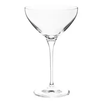 Verre à pied martini en verre transparent