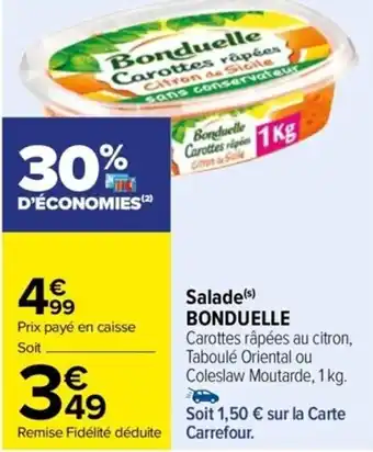 Carrefour Drive Salade(s) BONDUELLE offre