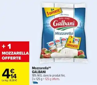 Carrefour Drive Mozzarella(0) GALBANI offre