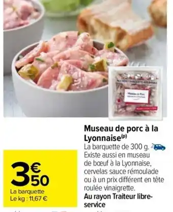 Museau de porc Ă la Lyonnaise (P)
