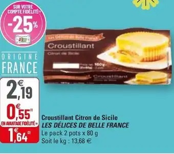 G20 Croustillant Citron De Sicile offre