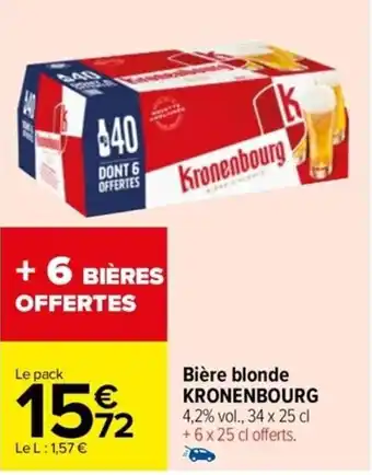 Bière blonde KRONENBOURG