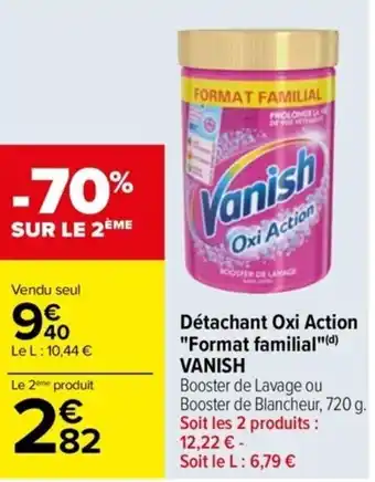 Carrefour Drive Détachant Oxi Action "Format familial"(d) VANISH offre